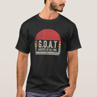 Camiseta Vintage Retro G O A T Greatest Of All Time Goat 1