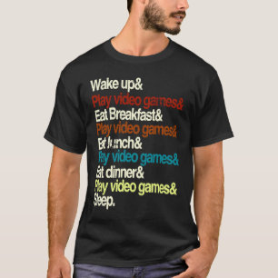 Camiseta Vintage Retro Gamer Jogo Jogo Jogadores Jovens Ado