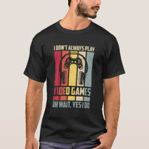 Camiseta Vintage Retro Gamer Para Jovens