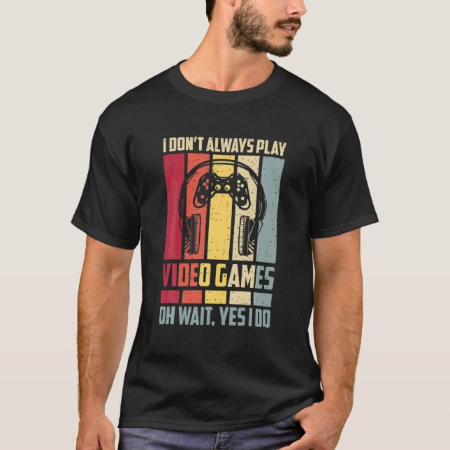Camiseta Vintage Retro Gamer Para Jovens (Frente)