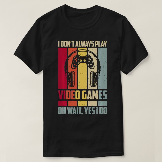 Camiseta Vintage Retro Gamer Para Jovens  (Frente do Design)