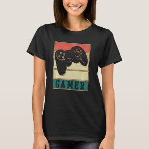 Camiseta Vintage Retro Gamer Video Game Player