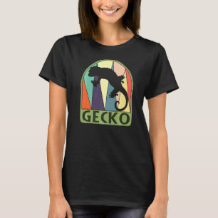 Camiseta Vintage Retro Gecko Lizard Sleeker Mãe Pais Crianç