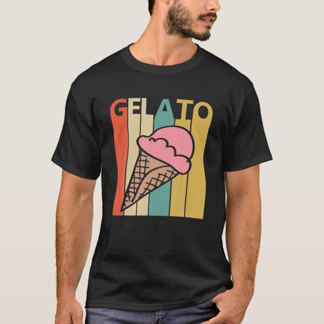 Camiseta Vintage Retro Gelato T shirt (Frente)