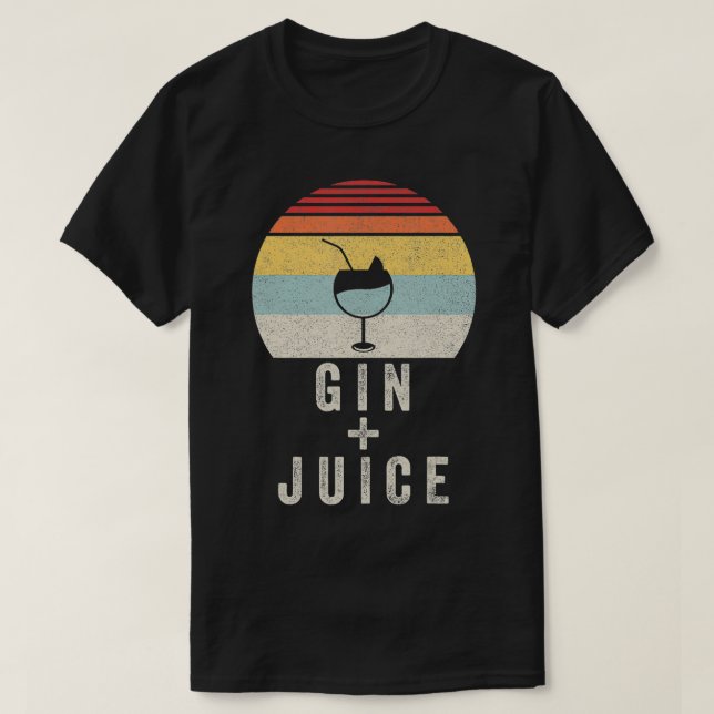 Camiseta Vintage Retro Gin + Sumo (Frente do Design)