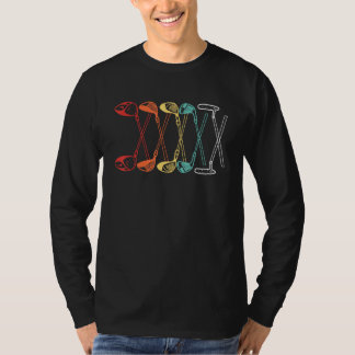 Camiseta Vintage Retro Golf Shirt Men Presente para Golfer