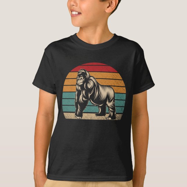 Camiseta Vintage Retro Gorilla (Frente)