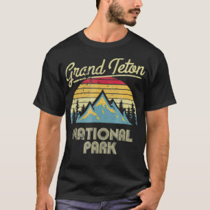 Camiseta Vintage Retro Grand Teton Tee - Parque Nacional T 