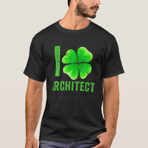 Camiseta Vintage Retro Green Irish I Love Architect Rua.Pat