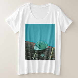 Camiseta Vintage retro guitarra trabalho de arte para guita