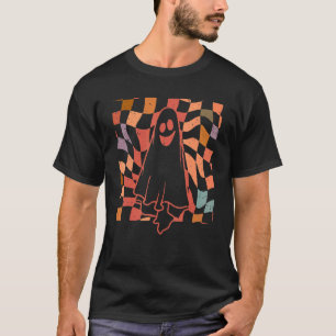 Camiseta Vintage Retro Halloween Trick Ou Teach Ghost Teach