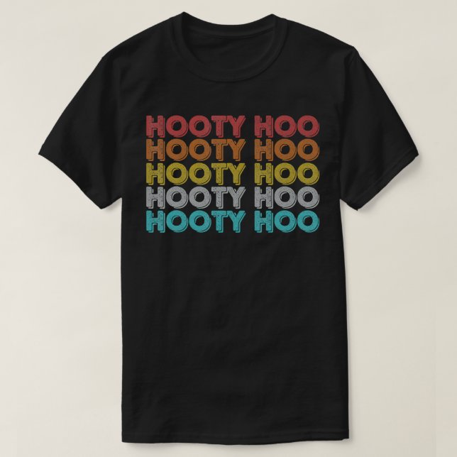 Camiseta Vintage Retro Hooty Hoo (Frente do Design)