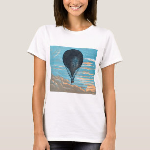 Camiseta Vintage Retro Hot Air Balon Ver Primeiro Balão
