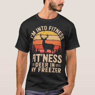 Camiseta Vintage Retro I'M Into Fitness Fit'Ness Deer In