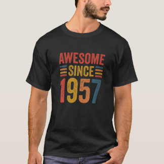 Camiseta Vintage Retro Incrível Desde 1957 65º Aniversário