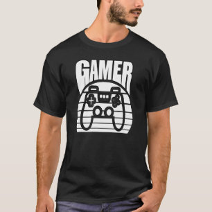 Camiseta Vintage Retro Jogos de Jogo Jogo Jogo Rapaz Tee
