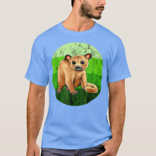Camiseta Vintage Retro Kinkajou Forest Green Honey Bear Nig