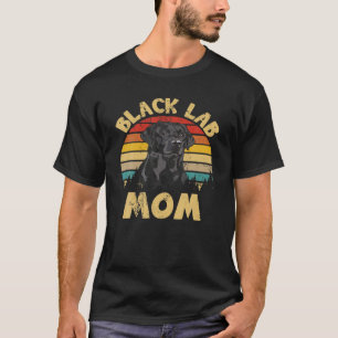 Camiseta Vintage Retro Labrador Preto Mãe Labradores Pretos