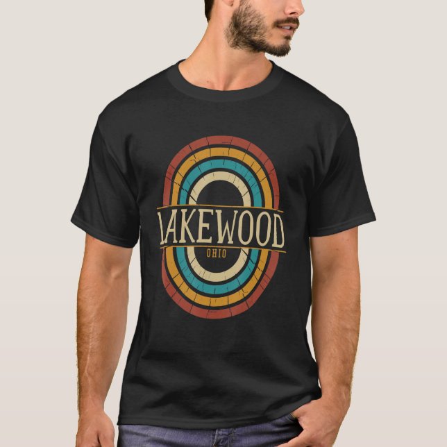 Camiseta Vintage Retro Lakewood Ohio OH Souvenirs (Frente)