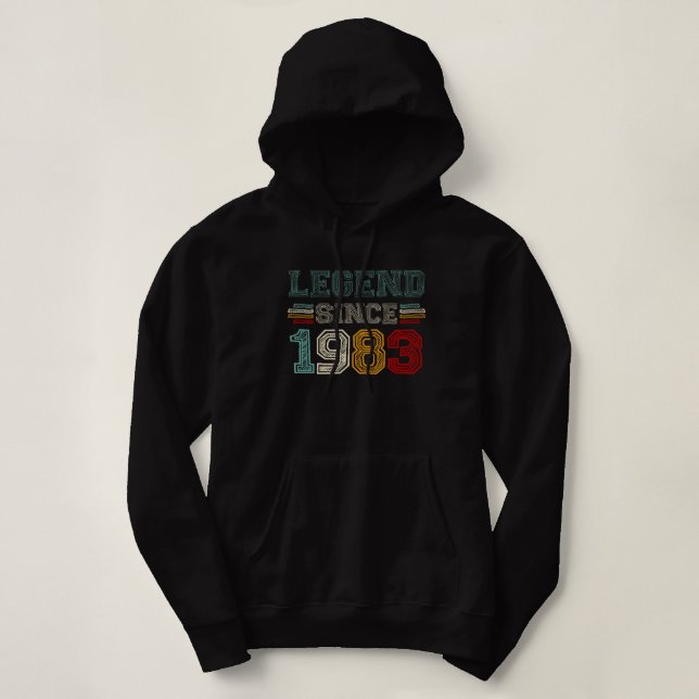 Camiseta Vintage Retro Legend Since 1983 (Frente do Design)