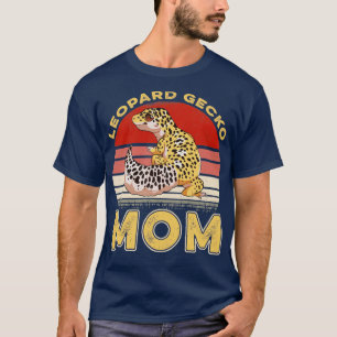 Camiseta Vintage Retro Leopard Gecko Mãe