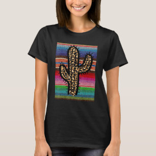 Camiseta Vintage Retro Leopard Patterno Cactus