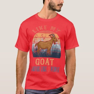 Camiseta Vintage Retro Like My Goat And Maybe Like 3 People