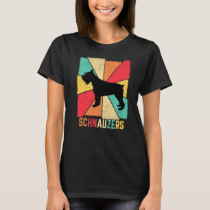 Camiseta Vintage Retro Love Best Schnauzer Dog Owner Ever P