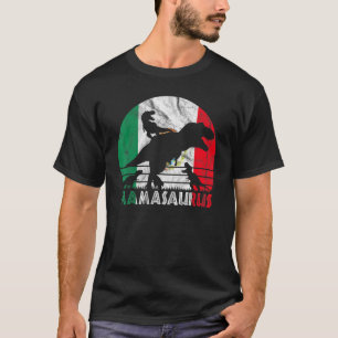 Camiseta Vintage Retro Mamasaurus Sunset Para Mãe Mexicana