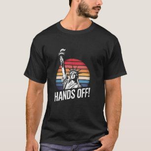 Camiseta Vintage Retro Mãos Fora da Estátua de Resistência 