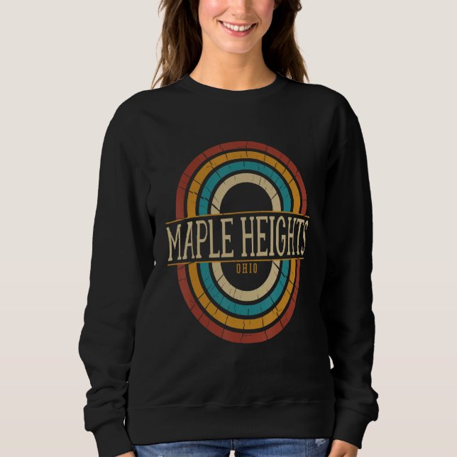 Camiseta Vintage Retro Maple Heights Ohio OH Souvenirs (Frente)