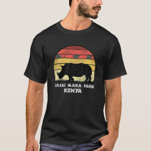 Camiseta Vintage Retro Masai Mara Park Kenya Africa Safari