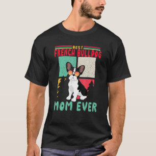 Camiseta Vintage Retro Melhor Buldogue Francês Mãe Nunca Ca
