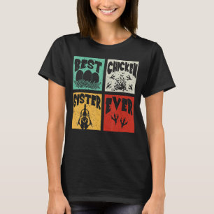 Camiseta Vintage Retro Melhor Irmã De Frango Já Feita Fome