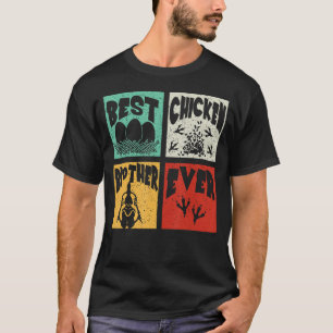 Camiseta Vintage Retro Melhor Irmão De Frango Alguma Vez Fa