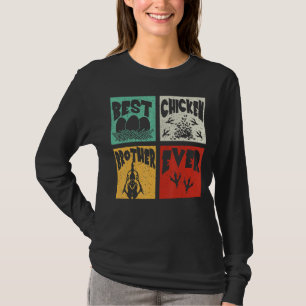 Camiseta Vintage Retro Melhor Irmão De Frango Alguma Vez Fa
