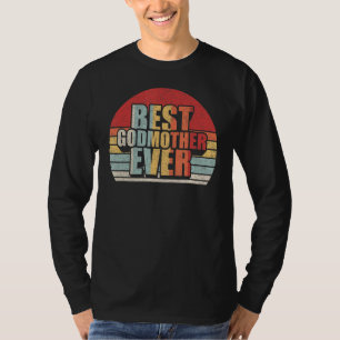 Camiseta Vintage Retro Melhor Madrinha Dia de as mães Ever