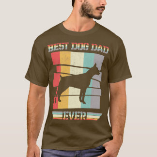 CAMISETA VINTAGE RETRO MELHOR PAI DE CACHORRO NUNCA DOBERMA