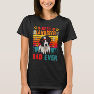 Camiseta Vintage Retro Melhor Pai Terrestre Em Cão Cachorro