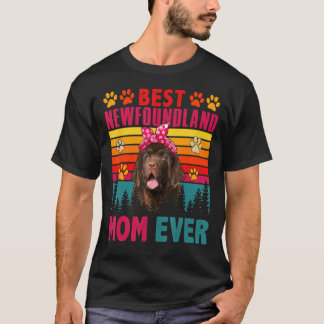 Camiseta Vintage Retro Melhor Terra Nova Mãe Cachorro Cacho
