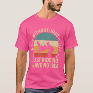 Camiseta Vintage Retro Mma Vintage Um Dia Sem Judo Apenas