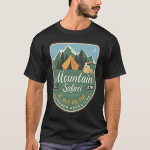 Camiseta Vintage Retro Mountain Safari Adventure Spo