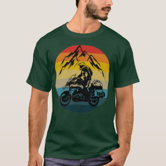 Camiseta Vintage Retro Mounts Off Road GS Adventure Moto