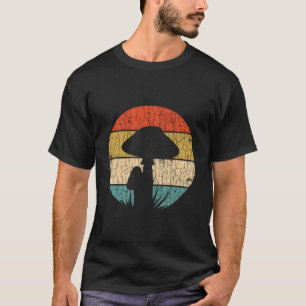 Camiseta Vintage Retro Mushroom Caça Engraçado Morels