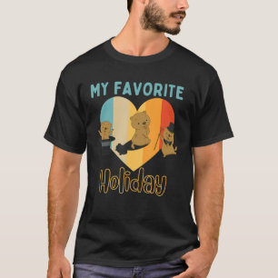 Camiseta Vintage Retro My Favorite Holiday Groundhog Day
