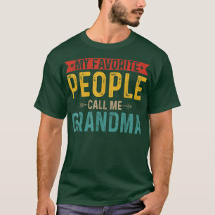 Camiseta Vintage Retro My Favorite Pessoas Me Chame Avó M