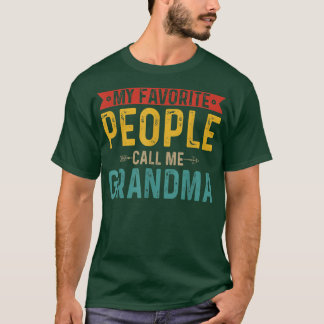 Camiseta Vintage Retro My Favorite Pessoas Me Chame Avó M
