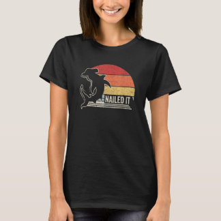Camiseta Vintage Retro Nailed It Hammerhead Shark