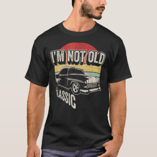 Camiseta Vintage Retro Não sou Velho Sou Clássico