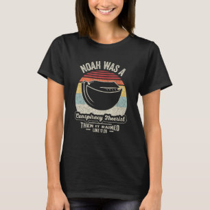 Camiseta Vintage Retro Noah Era Teórico Da Conspiração.